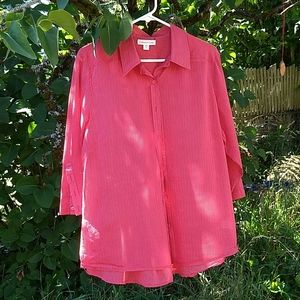 Cotton/silk Coldwater Creek blouse